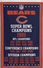 Chicago Bears Championship 3x5 Feet Flag Mancave Banner Decor US Seller