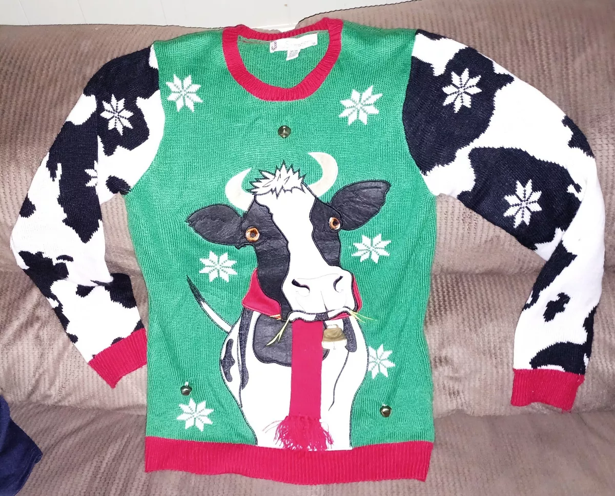 Walmart top cow sweater