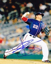 DREW STOREN   WASHINGTON NATIONALS   ACTION SIGNED 8x10