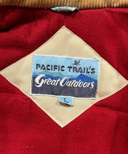 Vintage Pacific Trail Puffer Coat Bomber Jacket Vest Corduroy Accent Size L READ - Picture 7 of 21