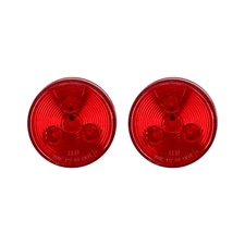 10/20/50pcs Round Clearance Red Amber LED Side Marker Lights Trailer Truck Lamps
