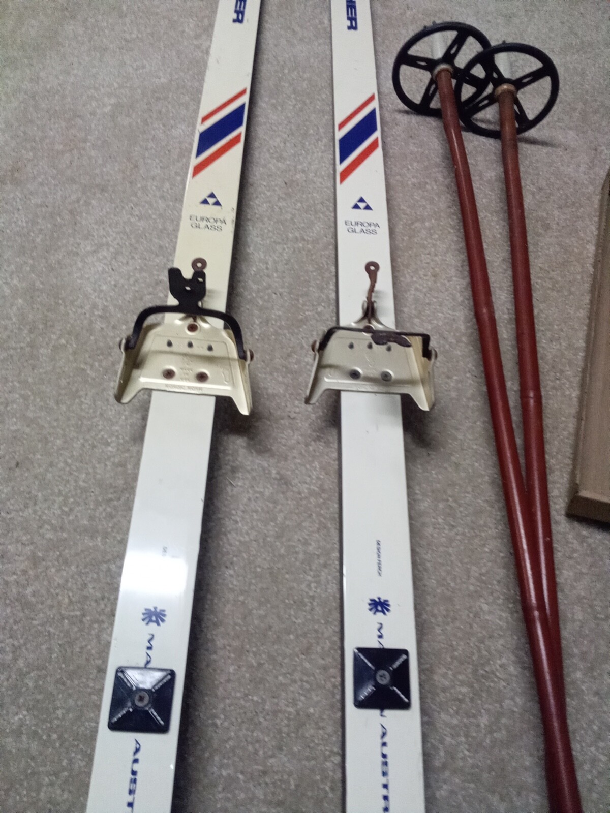 Old School Fischer Cross Country ski set eBay