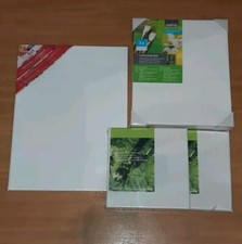 Leinwand-Set 6x Kunst Malen Acryl 100% Baumwolle Canvas OVP