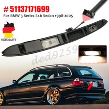 Griffleiste Taster Heckklappengriff Kennzeichenleuchte Schwarz Für BMW 3er E46