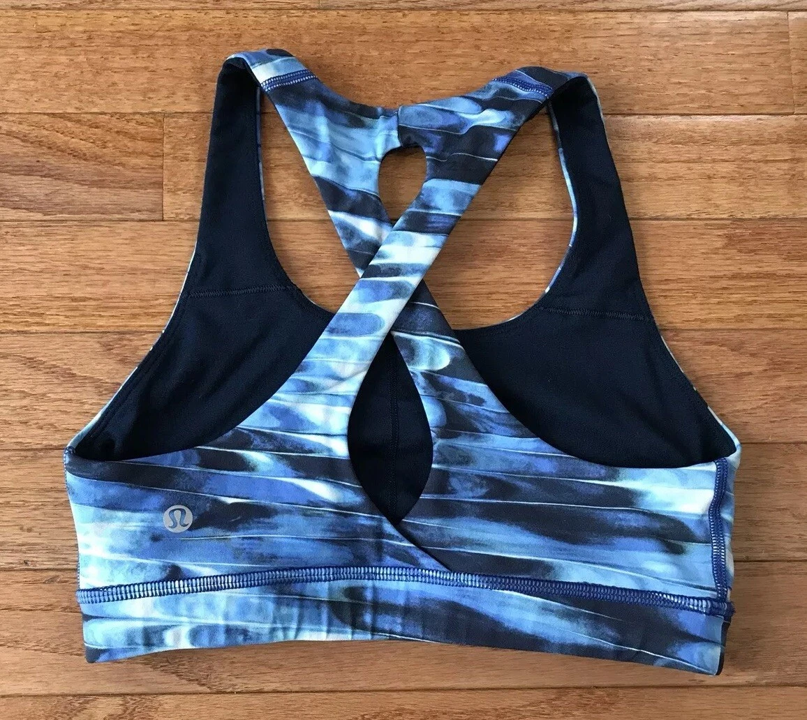 Lululemon Sweat Times Bra - Moroccan Blue / Midnight Navy - lulu