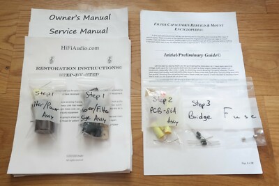 Audio Research SP-2 restoration kit service recap capacitor fix rebuild