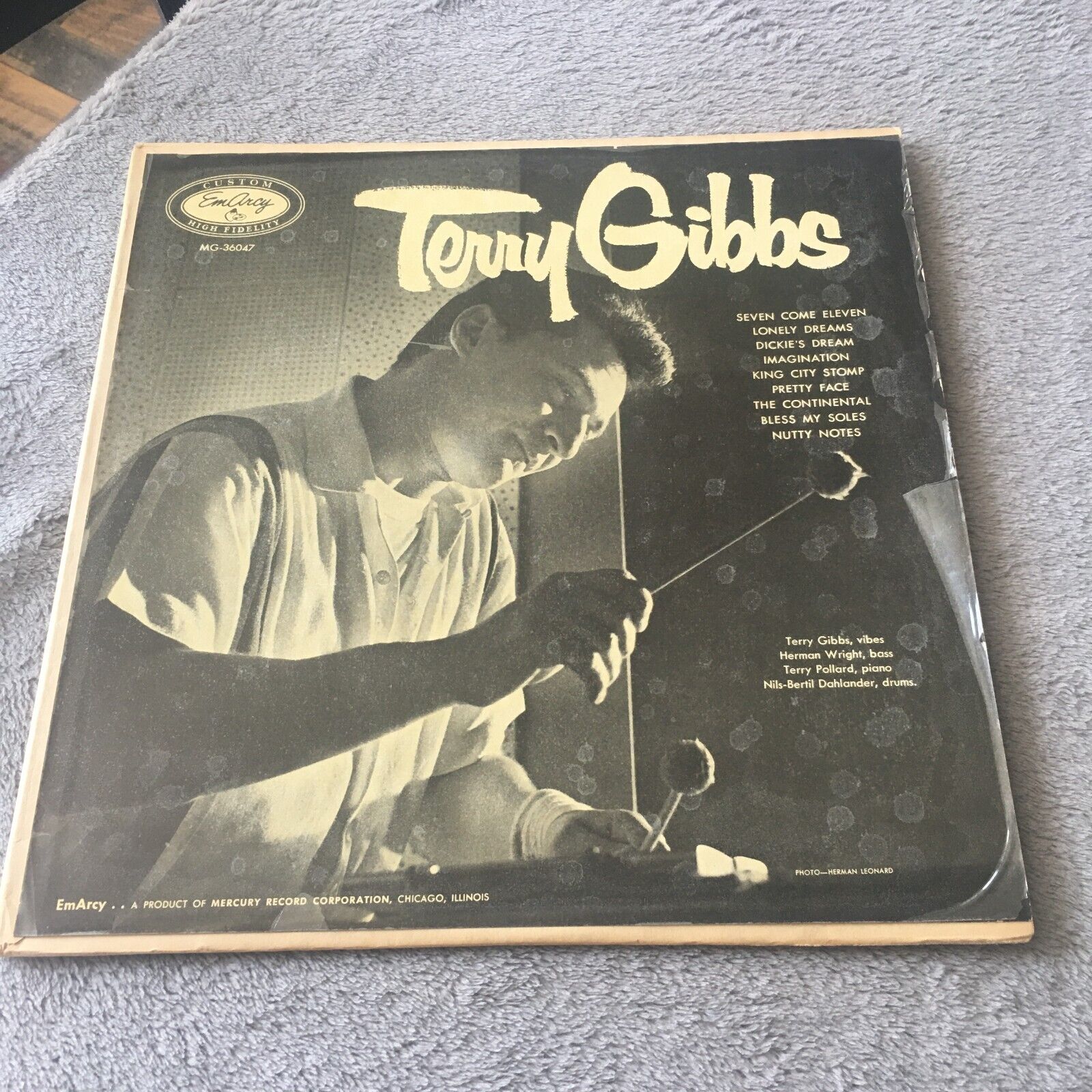 Terry Gibbs Self Titled. Vinyl LP Record EmArcy Records 1955