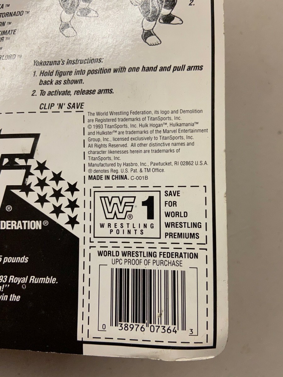 WWF Hasbro Red Card Series Yokozuna Wrestling Figure MOC WWE | eBay