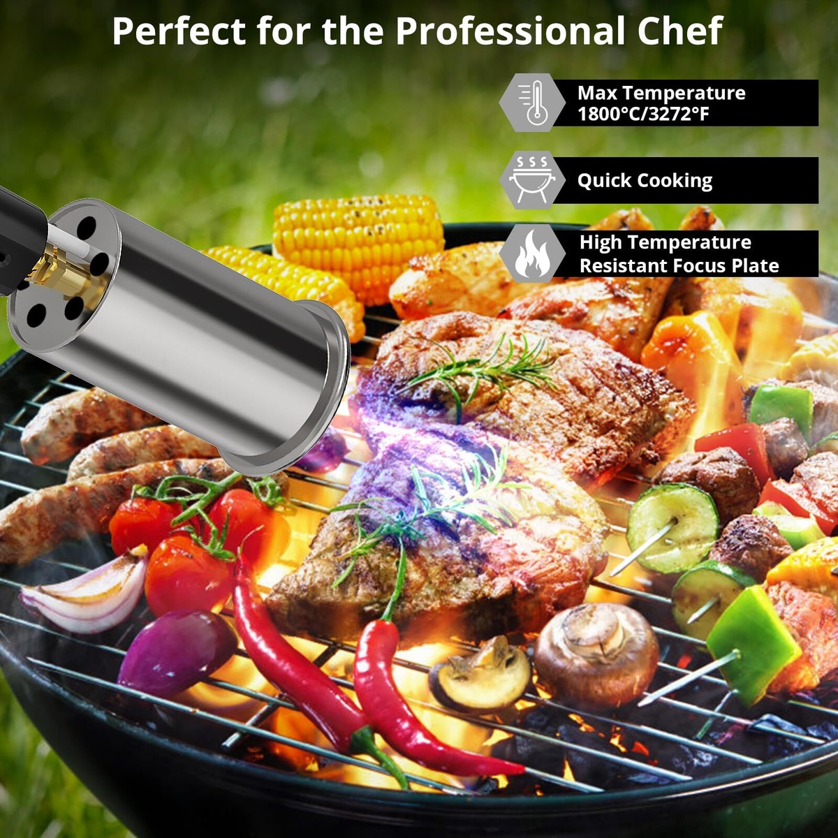 Sondiko Powerful Grill & Cooking Propane Torch L8010 Sous Vide