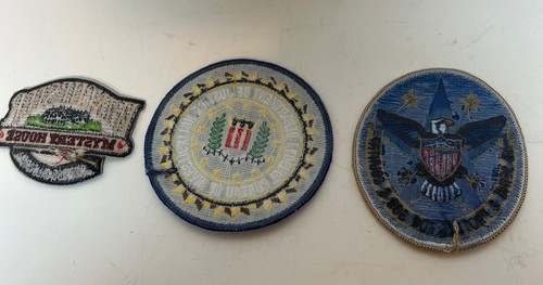 Lotto di 3 toppe ricamate turistiche FBI aquila patriottica nuove militari - Foto 2 di 5