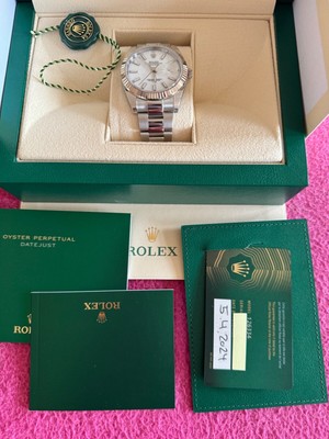 Rolex Datejust 41  ref. 126334 Zifferblatt weiß 4/2024 neu/ungetragen
