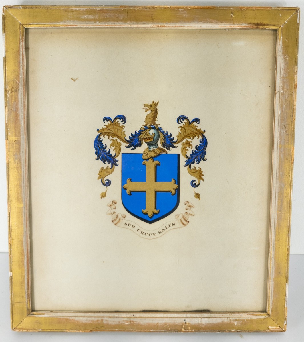 旗印/Coat of Arms Antique Watercolor Heraldic Family Crest Coat of Arms