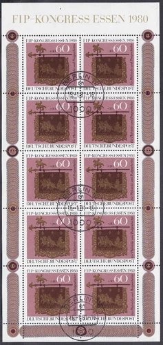 GERMANY 1980 - Souvenir Sheet "Stamp Day" Cat. Mi 1065KB Sn B581 Yt 911
