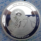 1 oz. BitPay BitCoin Cryptocurrency art rounds .999 fine silver