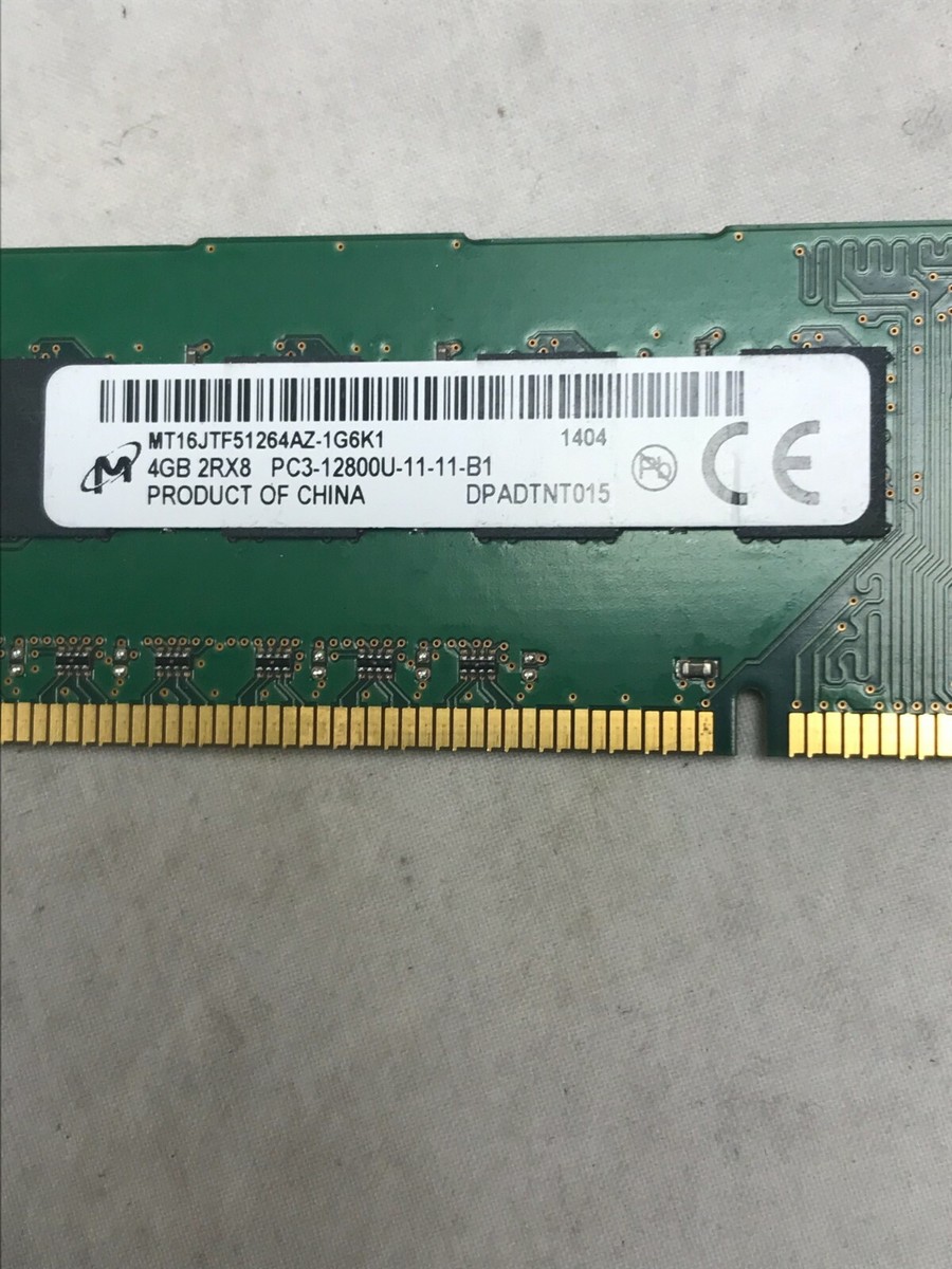 mintページ Micron 4GB DDR3 1Rx8 PC3L-12800U MT8KTF51264AZ-1G6P1 Desktop