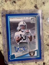2025 Panini Donruss  Dont'e Thornton Jr Blue Autographs...