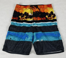 O'Neill Mens 34 Tropical Sunset 10" Board Shorts Surf Beach