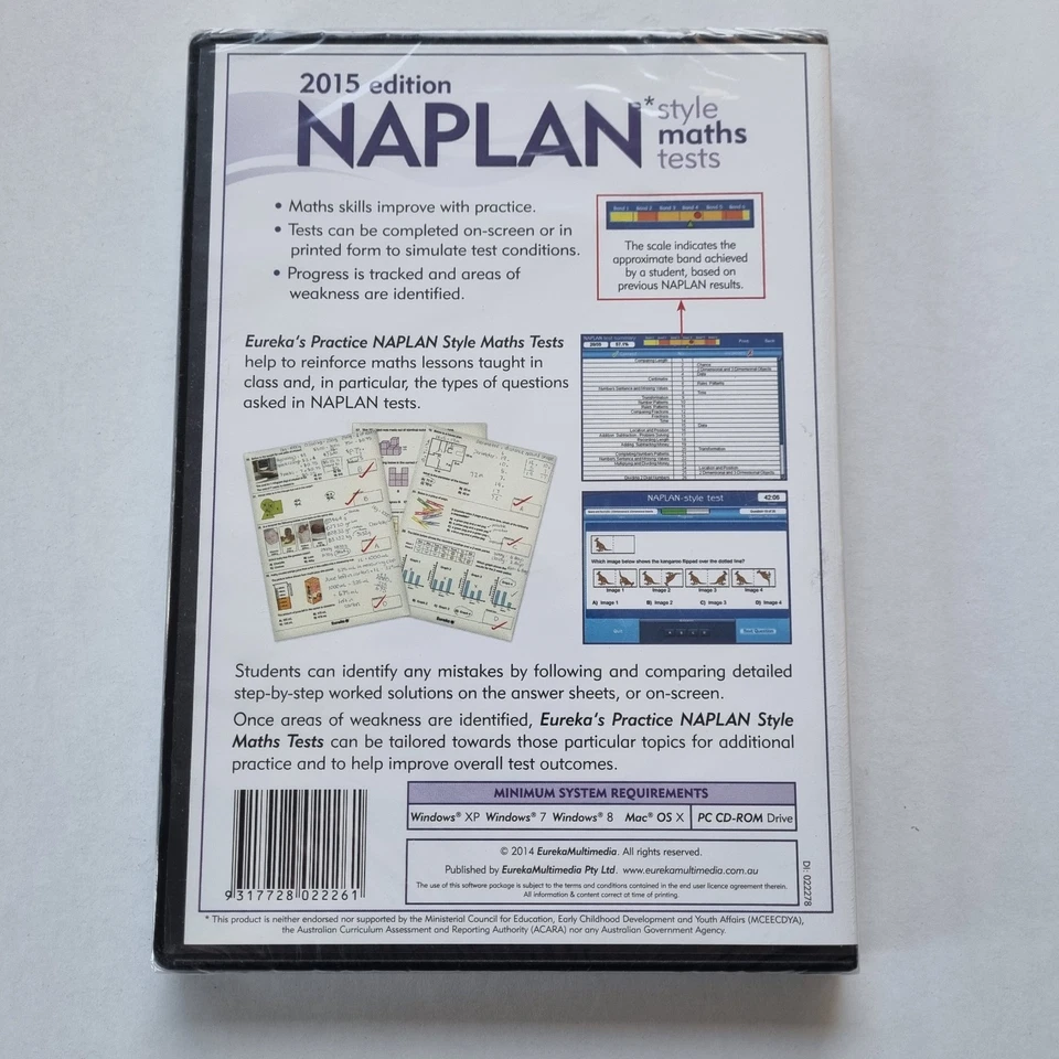 NAPLAN Style Maths Tests (2015 Edition) Year 5 Australian Education (PC CD-Rom) - Image 2 of 4