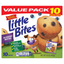(Value Pack) Little Bites Blueberry Muffins, 10 Individual Packs, (1.5 Oz Each),
