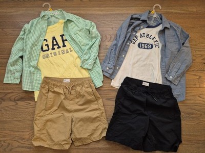 Gap Kids Boys Size 12 Outfit Bundle - 2 Shorts & 4 Shirts