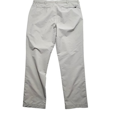 Banana Republic Core Temp Mens Pants 38x30 Light Gray Performance Chino Slim Fit