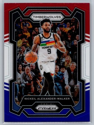 2023-24 Panini Prizm #218 Nickeil Alexander-Walker Prizms Red White and Blue