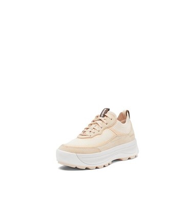 Sorel Women's ONA 503 Knit Low Sneakers - White Peach, Nova Sand - Size 9.5 