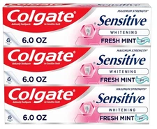 Colgate Whitening Toothpaste for Sensitive Teeth, Enamel Repair and Cavity...