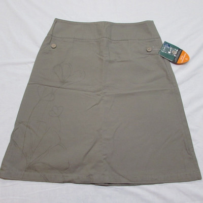 Kathmandu Ampang Stone UPF 50+ Cotton Floral Skirt Women's Size 12 New