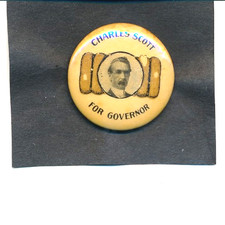 1907 Charles Scott for governor Mississippi MS cello campaign button