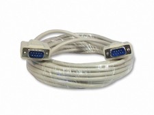 25 Foot DB9 9 Pin Serial Extension Cable Male To Male RS232 Data Cord