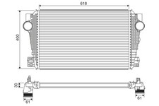 VALEO Ladeluftkühler 822915 Aluminium für VW AMAROK 2HA 2HB S1B S6B S7A S7B AGD