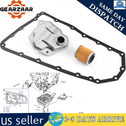 Transmission Filter & Oil Pan Gasket Kit For 2016-2020 Nissan INFINITI QX60 3.5L | Replaces 31728-29X0D, 31726-28X0A