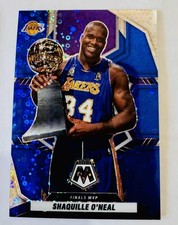 Shaquille O'Neal 2021-22 Panini Mosaic Finals MVP Fast Break Blue Prizm /85