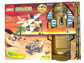 LEGO 5909 Treasure Raiders 1998 Adventurers 100% Complete w/Box Mummy Storage