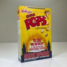 Vintage 1996 Tom Cruise Mission Impossible Movie Corn Pops Cereal Box by Kellogg