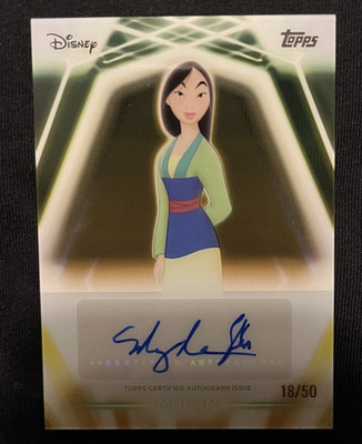 Topps 2026 Disney Neon Mulan Hard Signed Ming-Na Wen Auto 18/50 TNA-MNW
