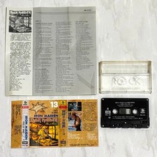 Iron Maiden 1983 Piece Of Mind Taiwan Edition Cassette Tape with Promo Insert