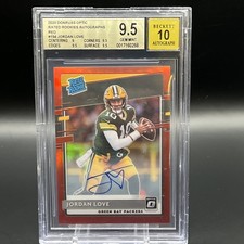 2020 Donruss Optic Jordan Love RC Auto Red /50 #154 BGS 9.5 Packers