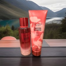 Victoria's Secret CANYON BLOOMS W/red Poppy Body Mist  Lotion Set NWT