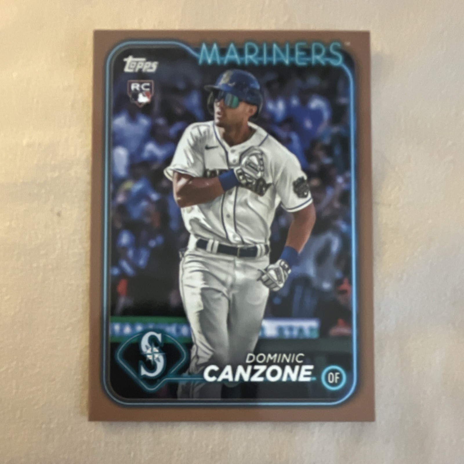 2024 Topps Series 1 #195 Dominic Canzone RC  Gold Border Insert #1223/2024  