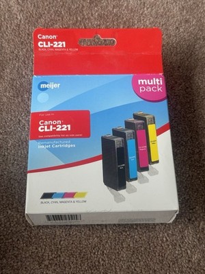 Canon CLI-221 Ink Cartridge Multipack CMYK Meijer
