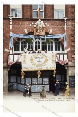 ROYC020 - King Edward VII Coronation Day, J Roundtree & Sons' Cafe - Druck 6''x4''