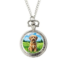 Labradoodle Pocket Watch   Dog Lover Gift for Birthday or Christmas   Gift Box