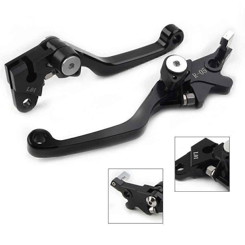 Empuñaduras de embrague de freno de suciedad pivote CNC para Honda XR250 1995-2007 2006 XR400 Foto 4 de 4