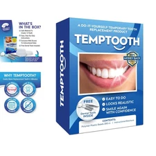 Patented Top-Quality Temporary Tooth Replacement Kit - DIY with Natural Look