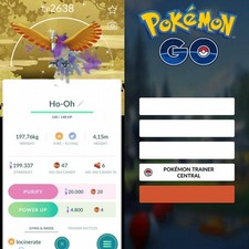 Pok mon Go Shiny Shadow Ho-Oh Speical Background Go Tour 2026 Mini PTC