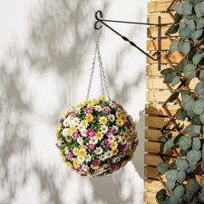 Daisy Flower Topiary Ball Artificial Flower Topiary Ball With Hanging Hook 30cm