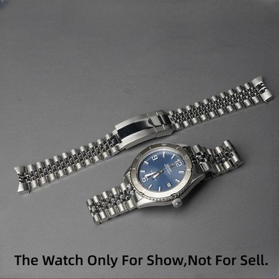 For ORIENT Mako 40 Solid End 20mm Silver Steel Juiblee Watchband Bracelet Strap