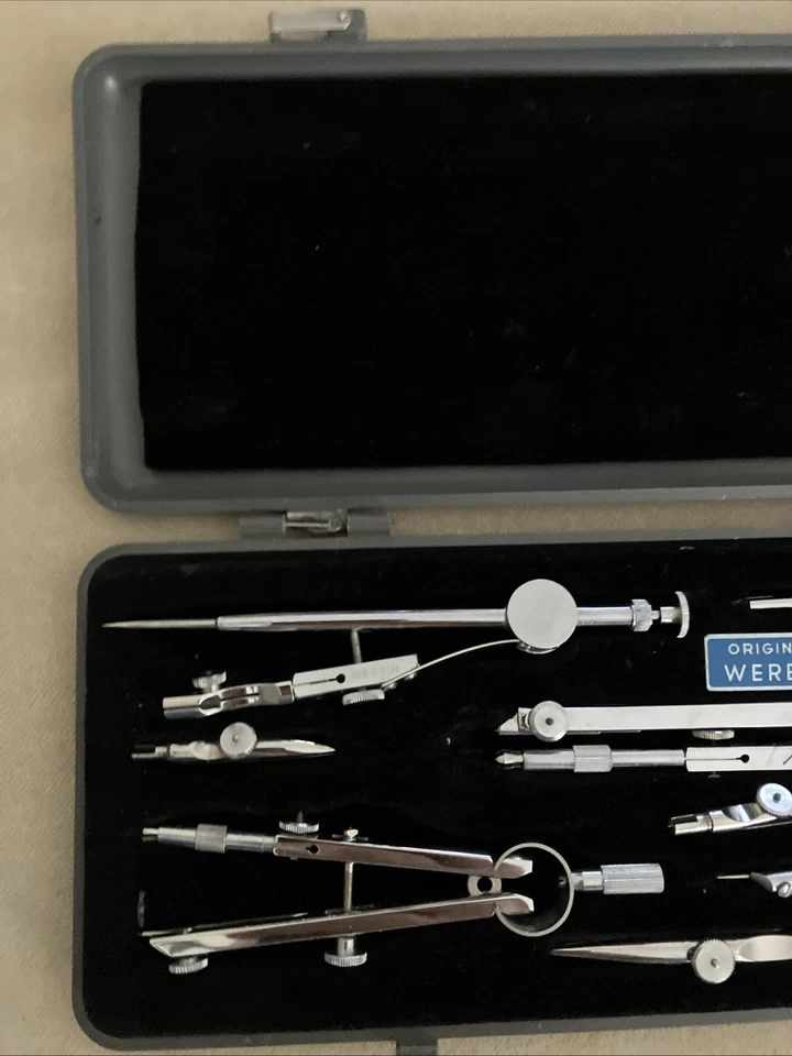 Set da disegno tecnico ORIGINAL WEREIN – Vintage – Manca barra di estension - Immagine 3 di 4